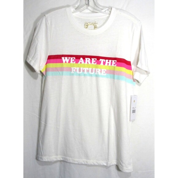 Spiritual Gangster White We Are The Future Graphic T Shirt Size Small NWT - Picture 1 of 6